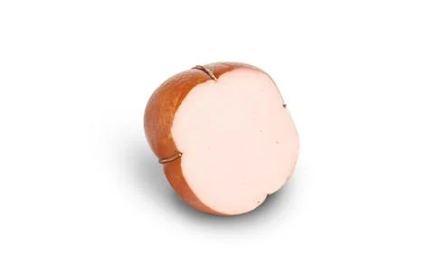 Half of sausage Stock Photos