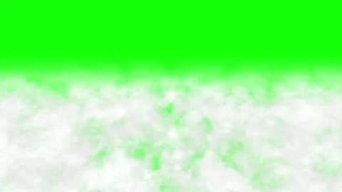 Half screen green screen smoke seamless loop animation Vídeo Stock 320098949