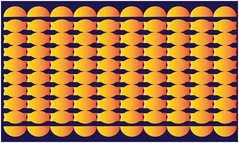 Half shape circle make a artwork on abstract background Stock Illustration