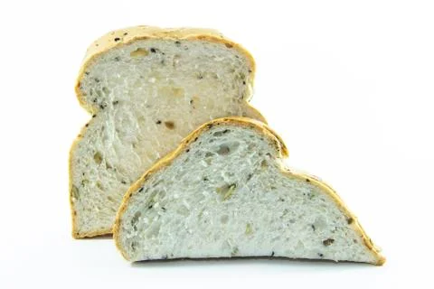 Half sliced whole wheat bread Stock Photos
