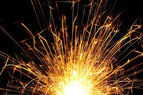 Half sparkler Stock Photos