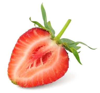 Half of strawberry Stock Photos