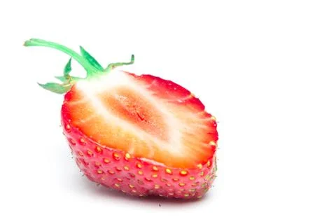 Half of strawberry 스톡 사진