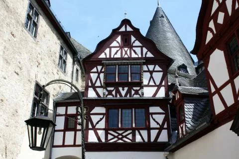Half timbered architecture Stock Photos