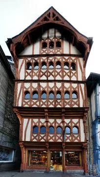 Half-timbered building frontage Stock Photos