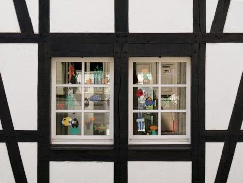 Half-Timbered Construction Stock Photos