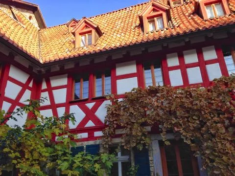 Half-timbered house Stock Photos
