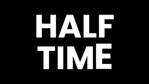 HALF TIME - TEXT DISPLAY ANIMATION 스톡 동영상 277591358