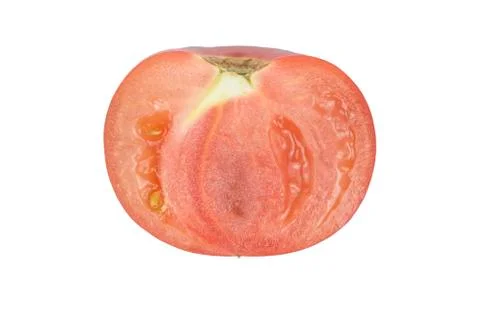 Half of a tomato closeup Stock Photos