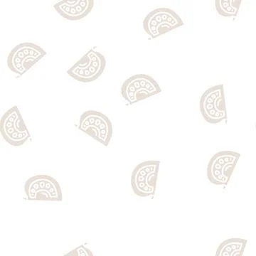Half tomato glyph vector seamless pattern Illustrazione stock