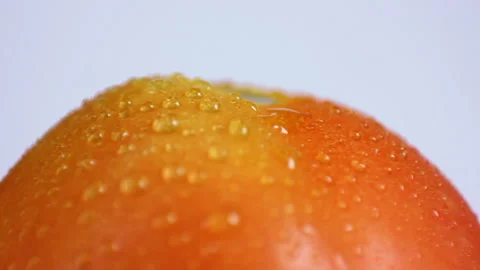 Half Tomato isolated on white background. Stock Footage 232987968