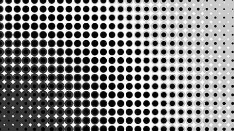 Half tone, Black and white dots for background. Stock Footage 148360910