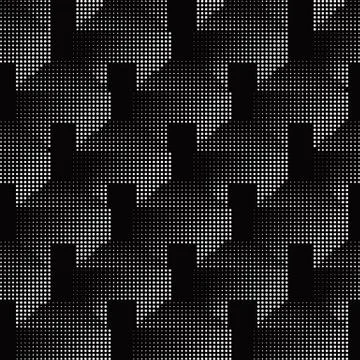 Half tone gradient seamless background 3D geometry polygon Illustrazione stock