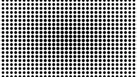 Half tone of many dots, computer generated abstract background, 3D render Stock Illustration