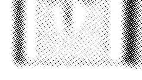 Half tone of many dots, computer generated abstract background, 3D render Illustrazione stock