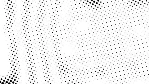 Half tone of many dots, computer generated abstract background, 3D render Illustrazione stock