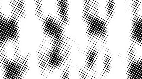 Half tone of many dots, computer generated abstract background, 3D render Illustrazione stock