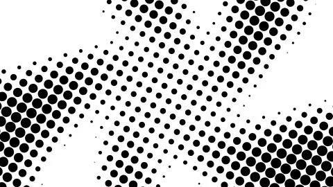 Half tone of many dots, computer generated abstract background, 3D render Stock Illustration