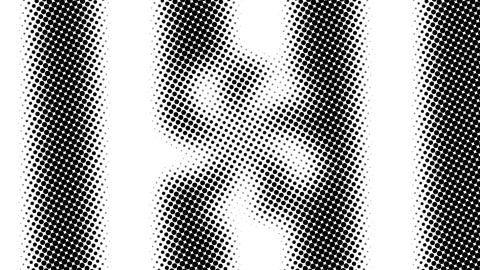 Half tone of many dots, computer generated abstract background, 3D render Stock Illustration