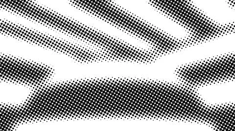 Half tone of many dots, computer generated abstract background, 3D render Illustrazione stock