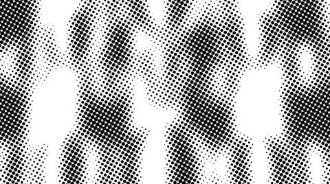 Half tone of many dots, computer generated abstract background, 3D render Illustrazione stock