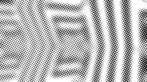 Half tone of many dots, computer generated abstract background, 3D render Stock Illustration