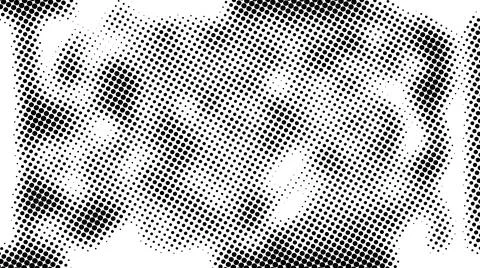 Half tone of many dots, computer generated abstract background, 3D render Stock Illustration