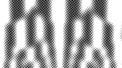 Half tone of many dots, computer generated abstract background, 3D render Stock Illustration