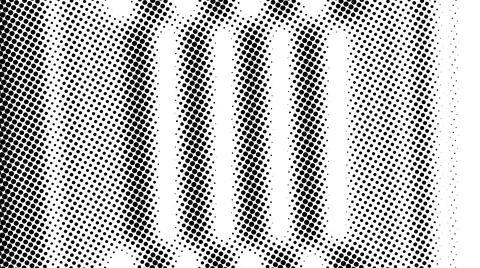 Half tone of many dots, computer generated abstract background, 3D render Stock Illustration