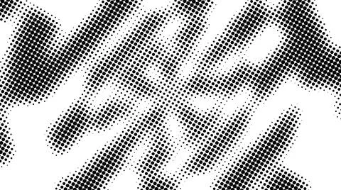 Half tone of many dots, computer generated abstract background, 3D render Illustrazione stock