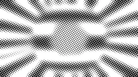 Half tone of many dots, computer generated abstract background, 3D render Illustrazione stock