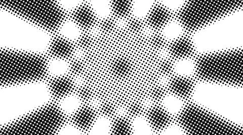 Half tone of many dots, computer generated abstract background, 3D render Illustrazione stock