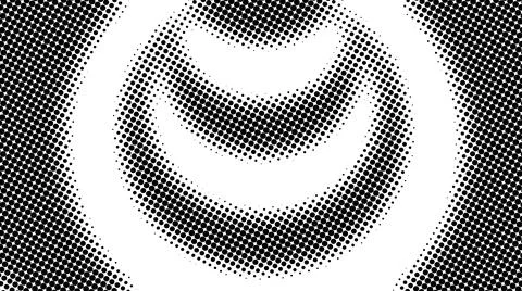 Half tone of many dots, computer generated abstract background, 3D render Illustrazione stock