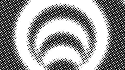 Half tone of many dots, computer generated abstract background, 3D render Illustrazione stock