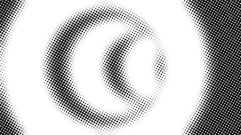Half tone of many dots, computer generated abstract background, 3D render ... Foto stock