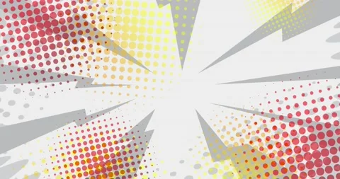 Half Tone Pop Art Background fom Green Screen Stock Footage 167586665