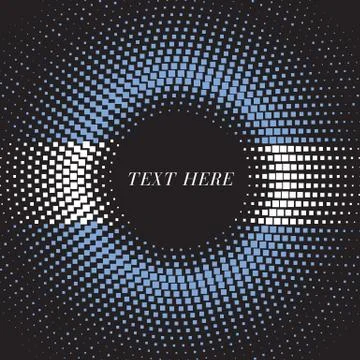 Half tone square round gradient template Argentina flag Stock Illustration