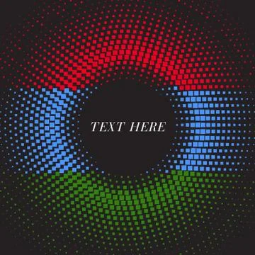 Half tone square round gradient template Karelia flag Illustrazione stock