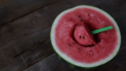 Half watermelon Stock Footage 113672118