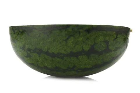 Half of watermelon isolated on white background Stock Photos