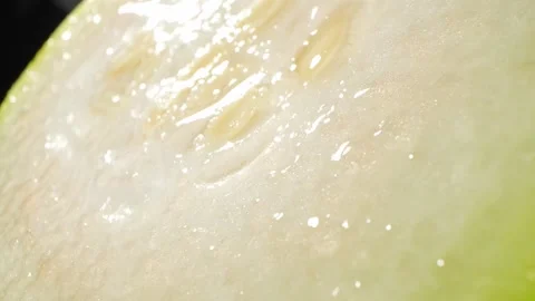 Half wax gourd macro video showcases the intricate details Stock Footage 244801084