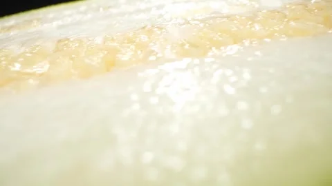 Half wax gourd macro video showcases the intricate details Stock Footage 244801106