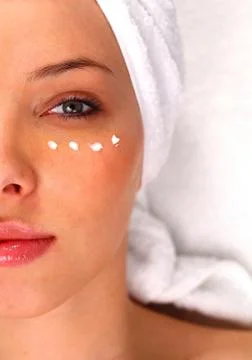 Half of a woman's face Stock Photos