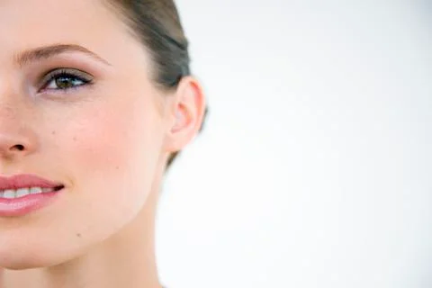 Half woman's face Stock Photos