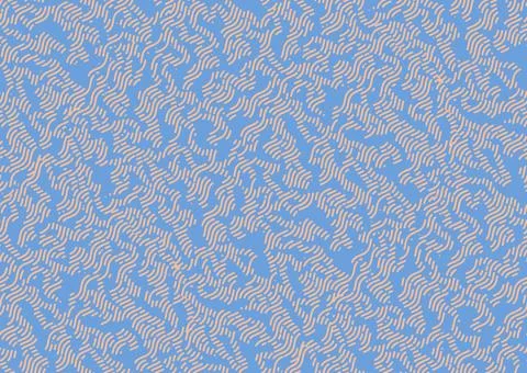 Halfdrop pattern with interwined seaweed abstract floral design elements. Trendy Stock Illustration