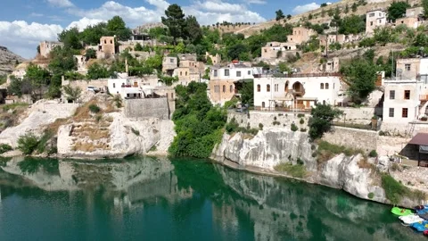 Halfeti Aerial View 10 Stock Footage 294104594