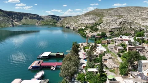 Halfeti Aerial View 13 Stock Footage 294104571
