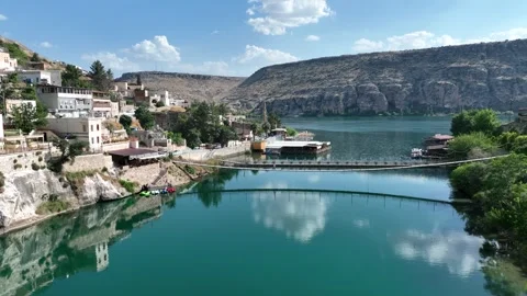 Halfeti Aerial View 7 Stock Footage 294105085