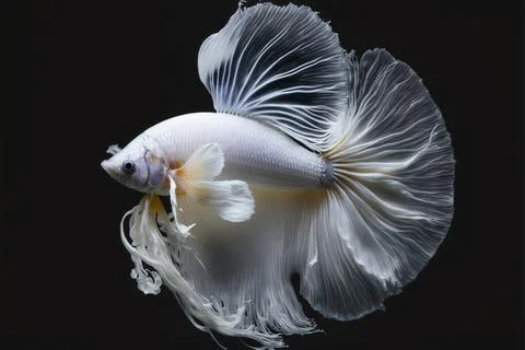 Halfmoon betta fish, siamese fighting fish, betta splendens, Made by AI,Art.. Stock Illustration