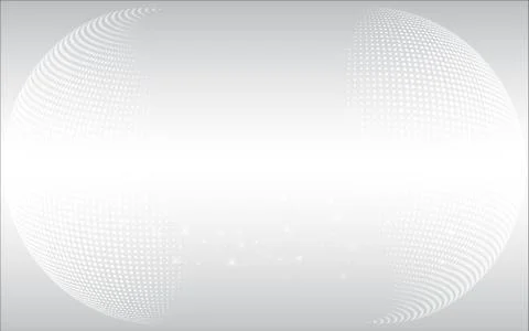 Halft sphere white background,dot,curve,modern Ilustración de archivo